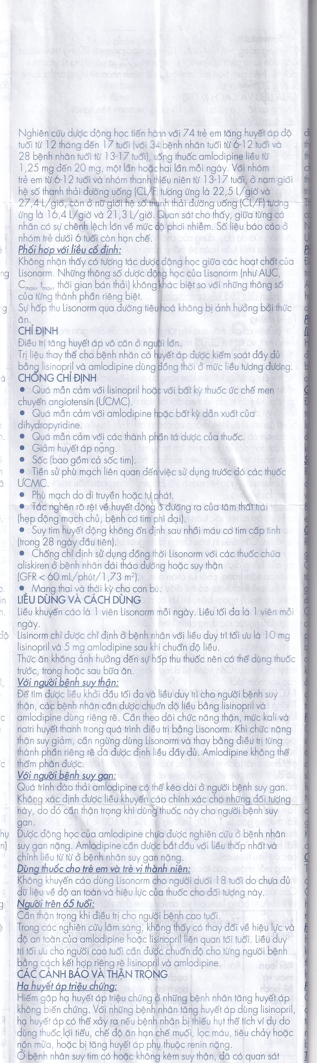 Hình ảnh Viên nén Lisonorm Gedeon điều trị tăng huyết áp vô căn (3 vỉ x 10 viên)