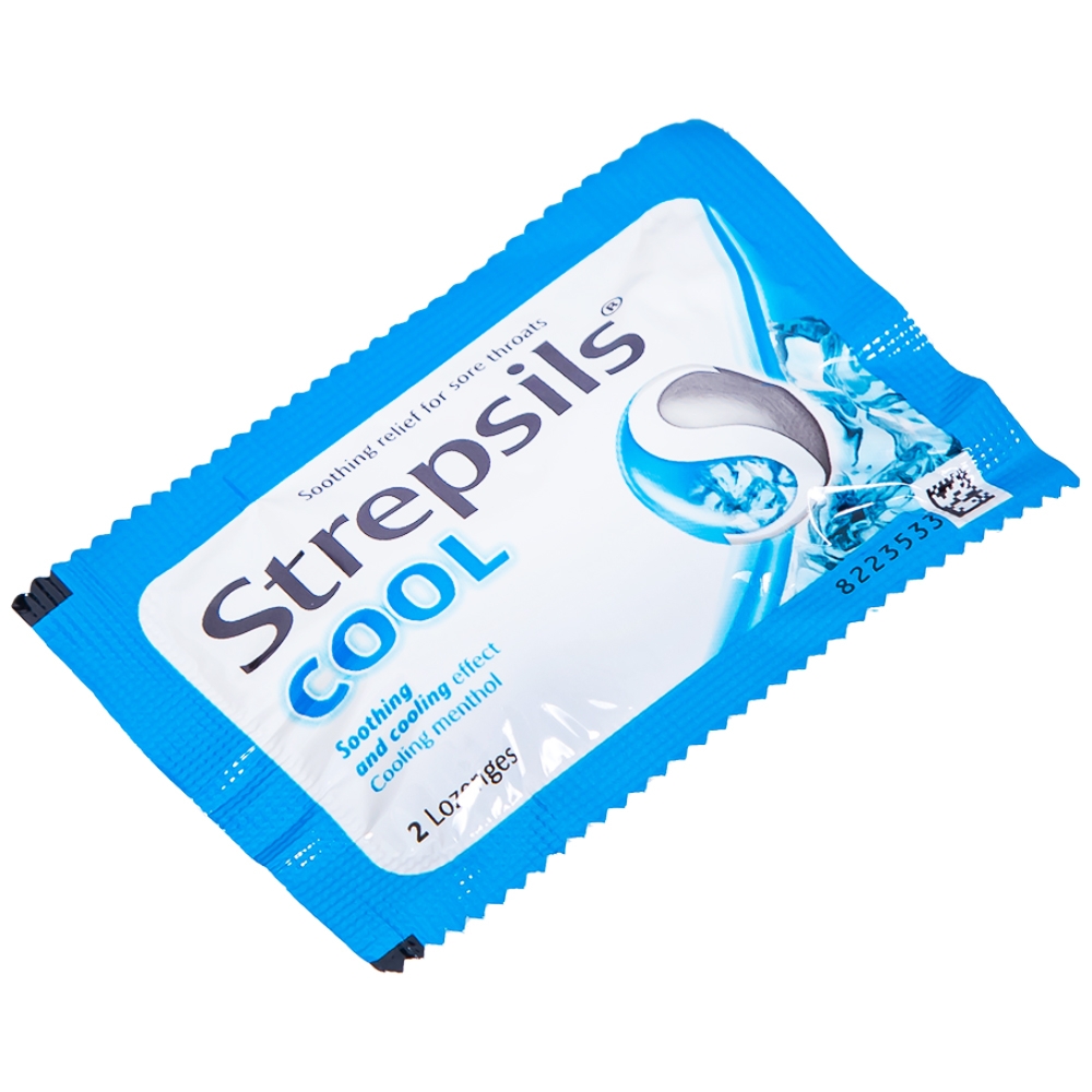 Hình ảnh Viên ngậm Strepsils Cool Reckitt Benckiser giảm đau họng (50 gói x 2 viên)