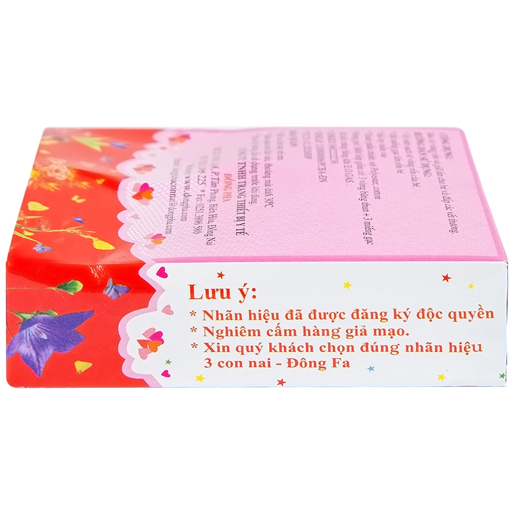 Hình ảnh Gạc rốn Đông Fa 3 Con Nai bảo vệ vùng rốn và giữ ấm cho bé (100 hộp)