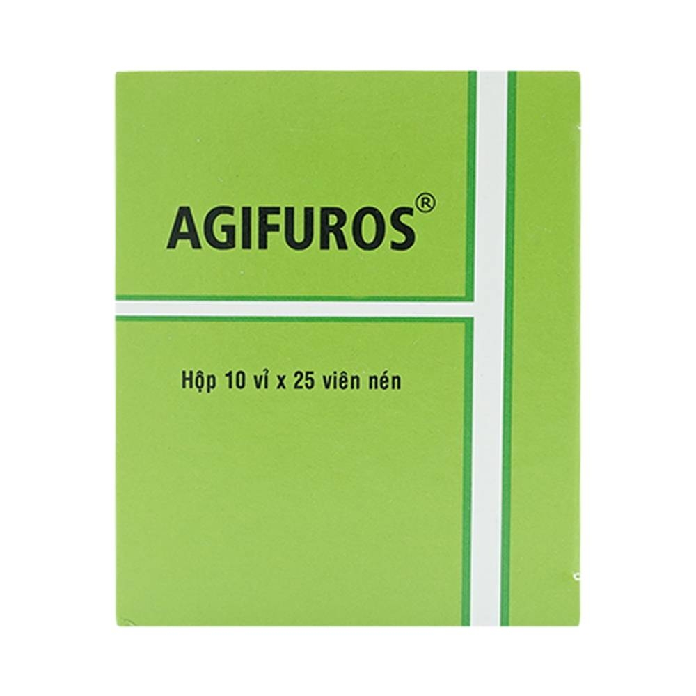 Hình ảnh Thuốc Agifuros 40mg Agimexpharm điều trị phù phổi cấp, phù do tim, gan, thận (10 vỉ x 25 viên)