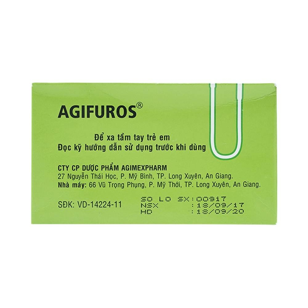 Hình ảnh Thuốc Agifuros 40mg Agimexpharm điều trị phù phổi cấp, phù do tim, gan, thận (10 vỉ x 25 viên)