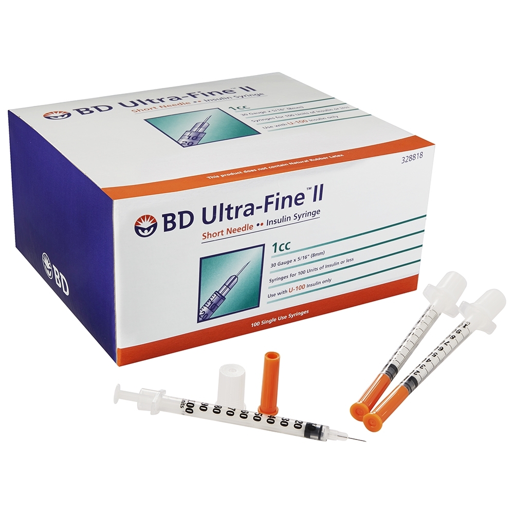 Hình ảnh Kim BD Ultra-Fine II 1ml Becton tiêm Insulin cho người bệnh tiểu đường (100 cây)