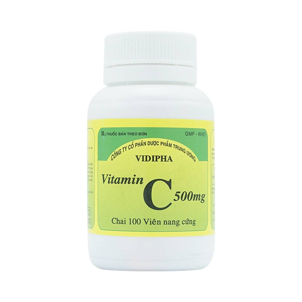 Hình ảnh Thuốc Vitamin C 500mg Vidipha điều trị bệnh do thiếu Vitamin C (100 viên)