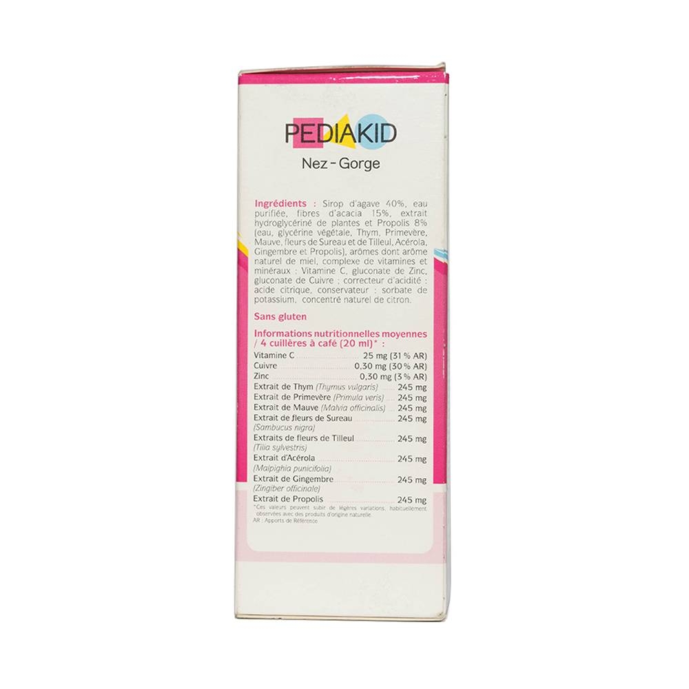 Hình ảnh Siro Pediakid Nez-Gorge giúp làm sạch, thông thoáng đường mũi họng (125ml)