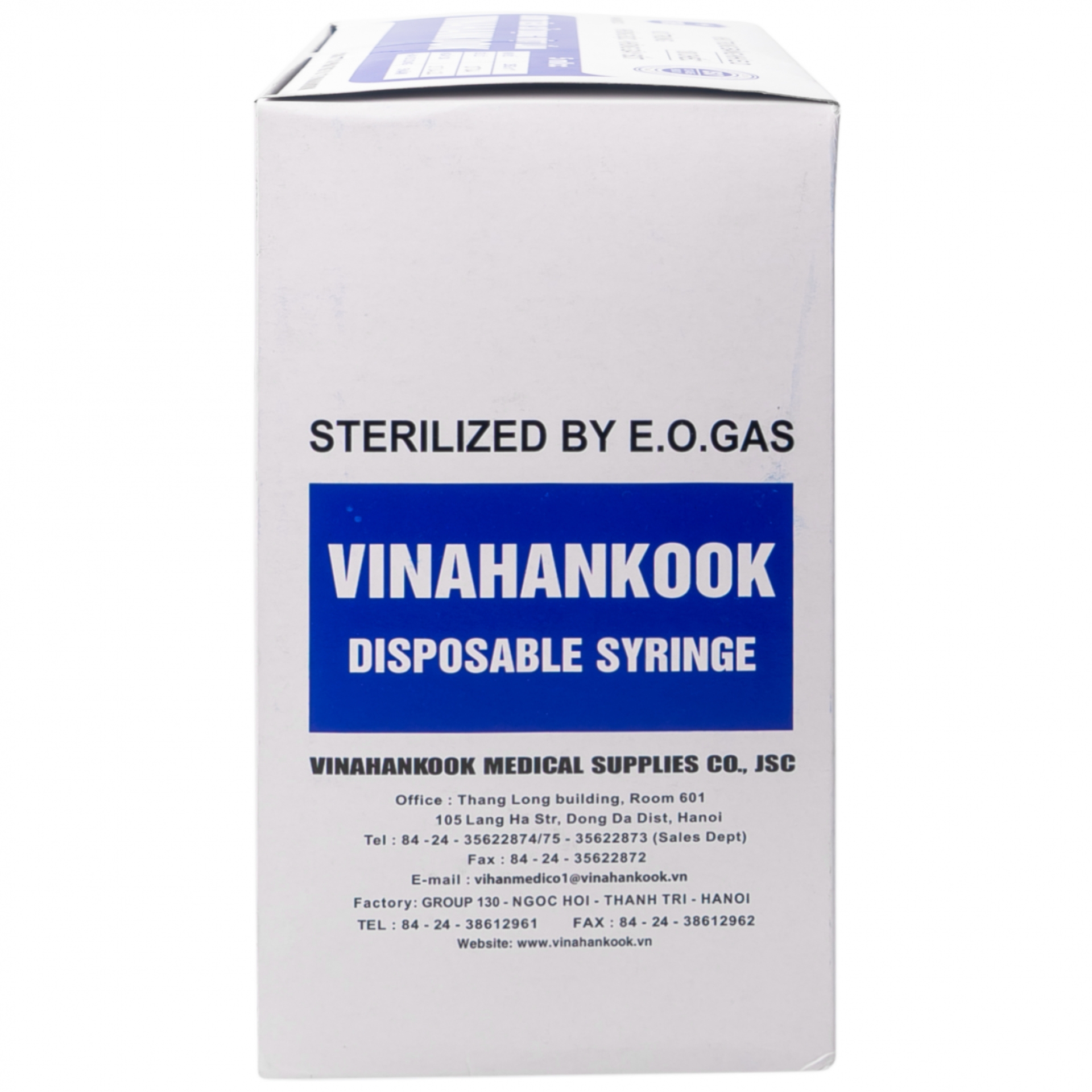 Hình ảnh Bơm tiêm sử dụng một lần Vinahankook 5ml/cc được khử trùng bằng khí E.O (100 cái)