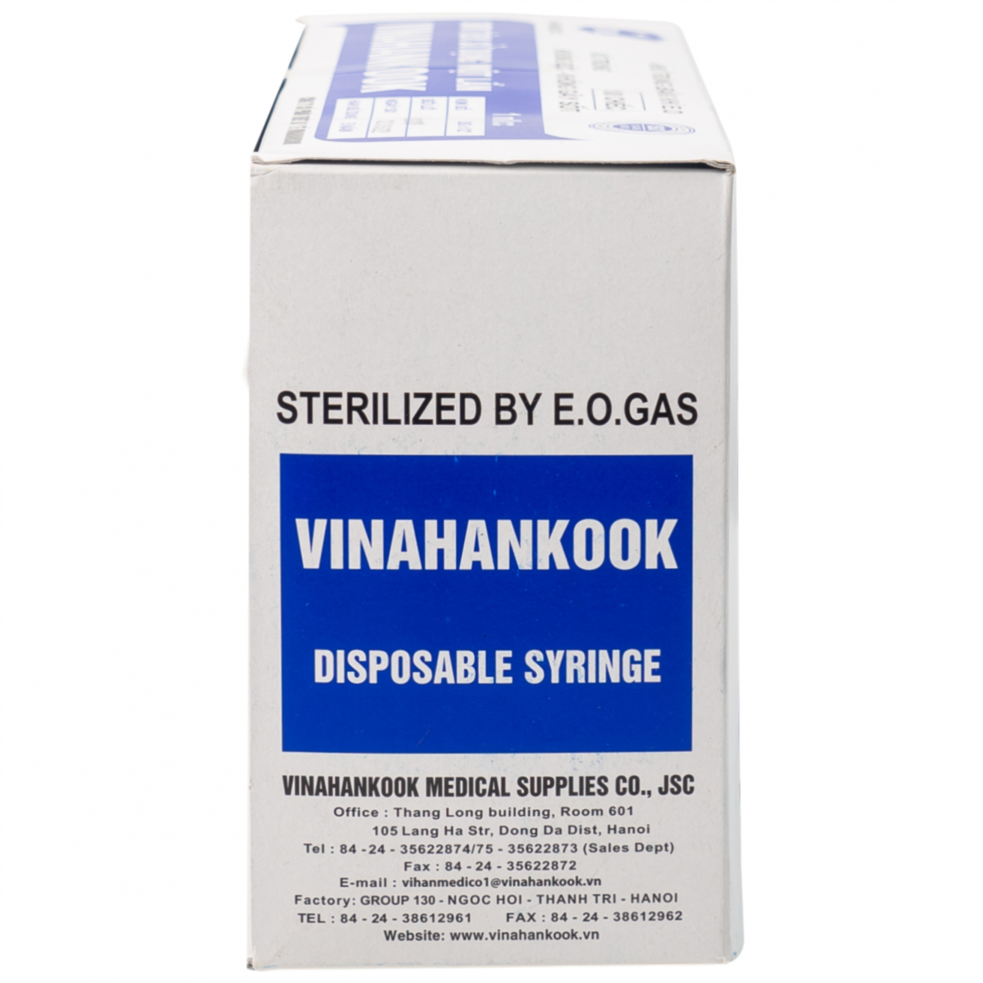 Hình ảnh Bơm tiêm sử dụng một lần Vinahankook 1ml/cc được khử trùng bằng khí E.O (100 chiếc)