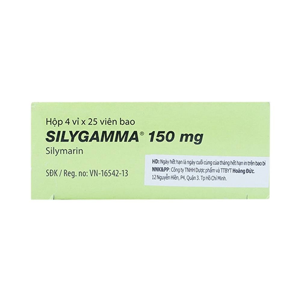 Hình ảnh Thuốc Silygamma 150mg Worwag điều trị viêm gan mãn tính, xơ gan (4 vỉ x 25 viên)