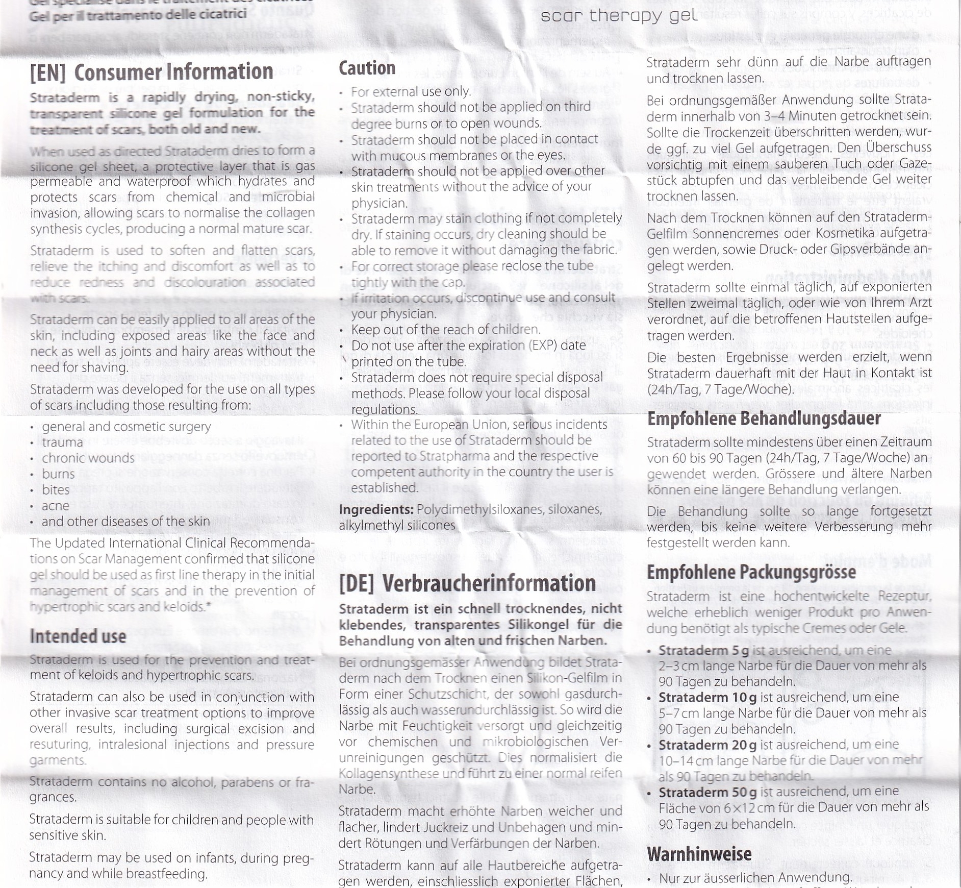 Hình ảnh Gel Strataderm hỗ trợ điều trị sẹo lồi, sẹo xấu, sẹo lâu năm (5g)