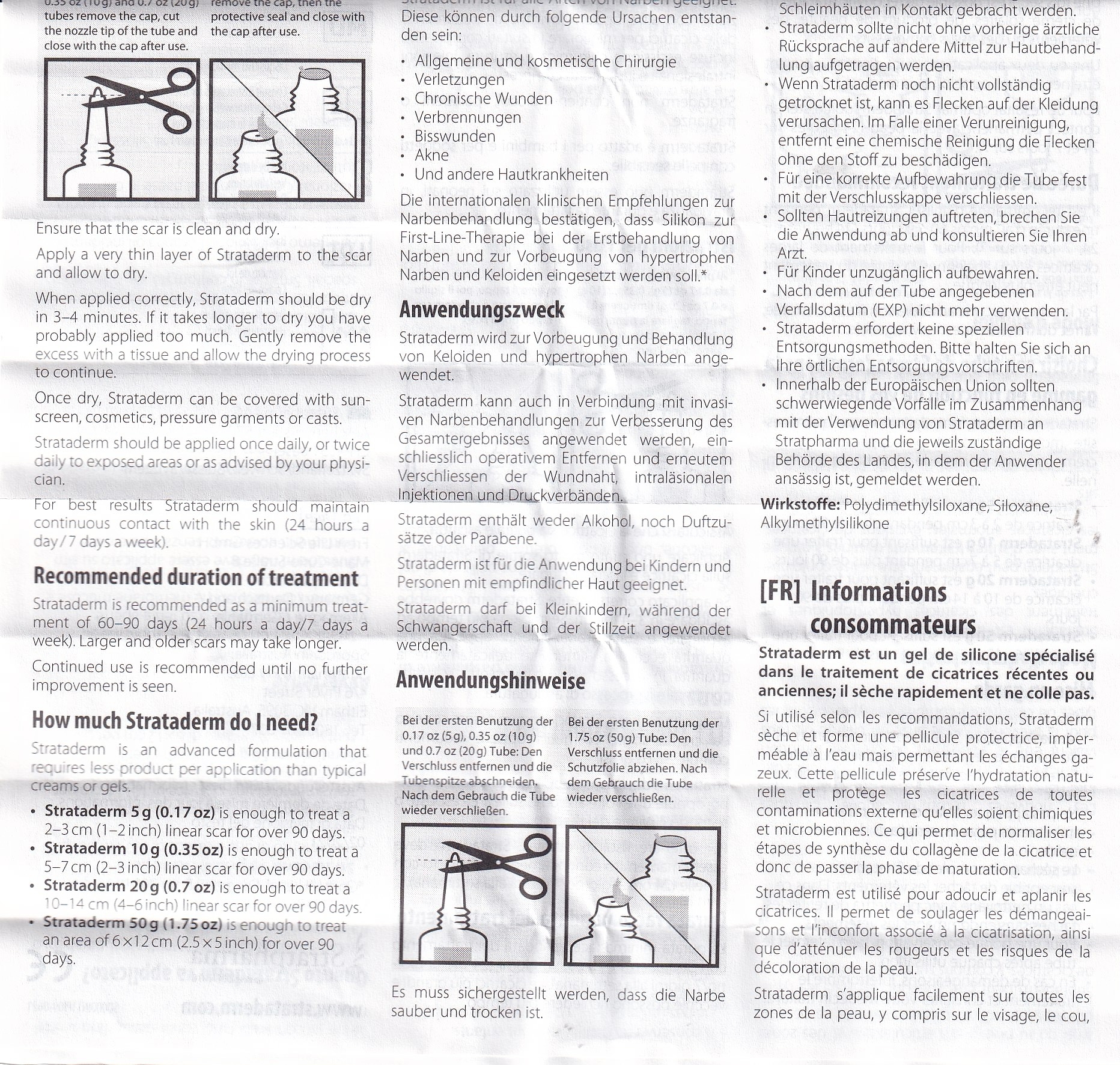 Hình ảnh Gel Strataderm hỗ trợ điều trị sẹo lồi, sẹo xấu, sẹo lâu năm (5g)