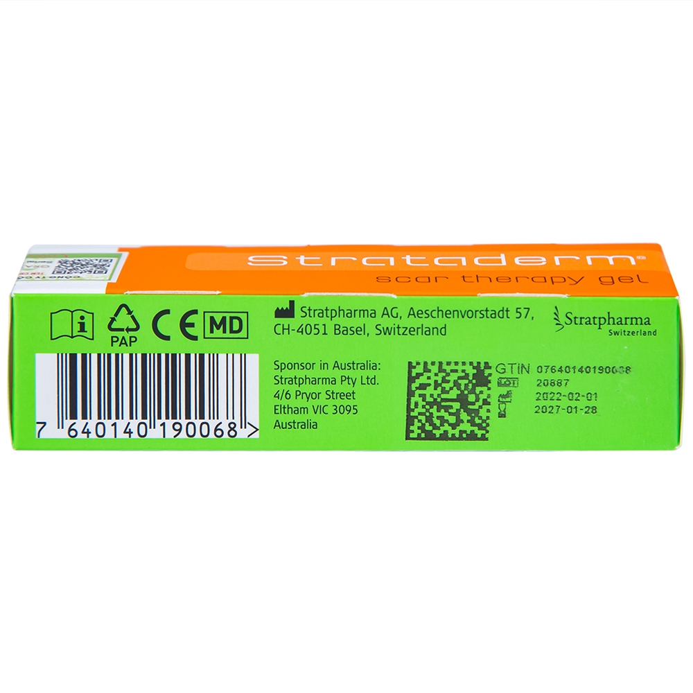 Hình ảnh Gel Strataderm hỗ trợ điều trị sẹo lồi, sẹo xấu, sẹo lâu năm (5g)