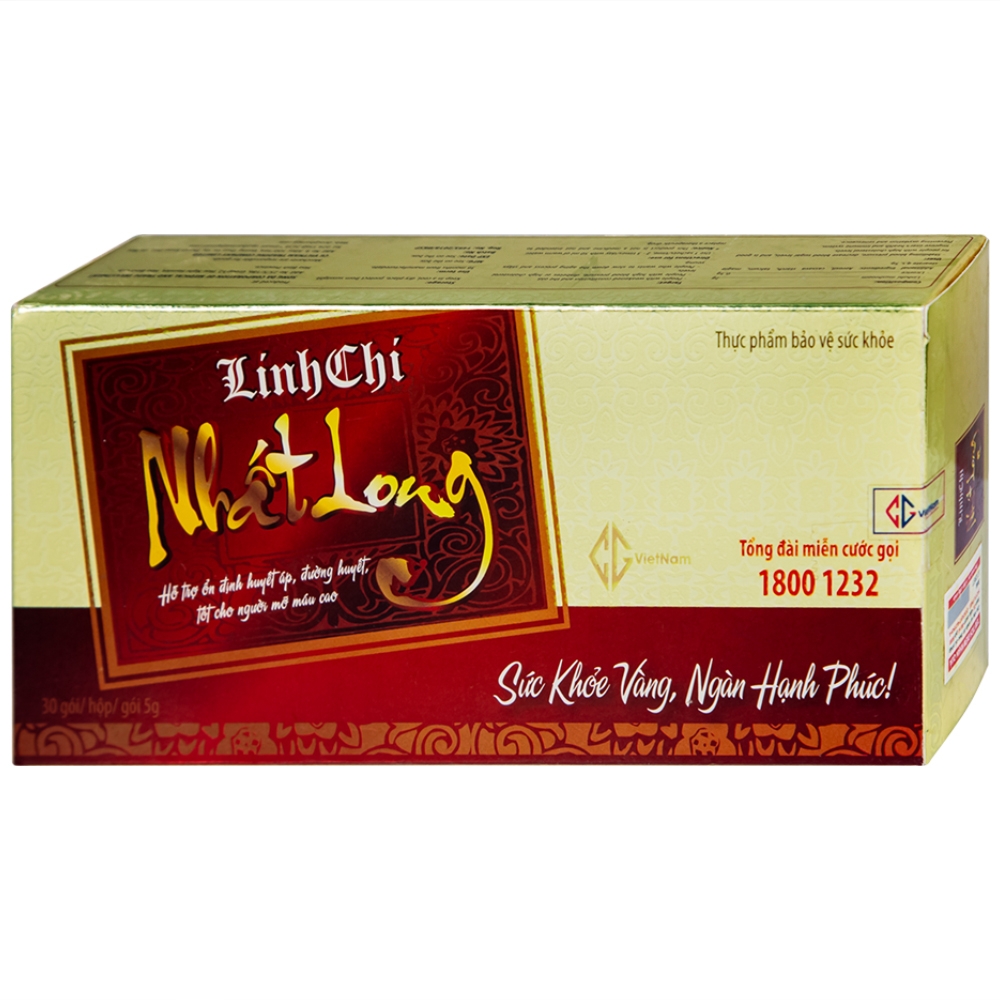 Hình ảnh Linh Chi Nhất Long CG hỗ trợ làm ổn định huyết áp, ổn định đường huyết (30 gói)