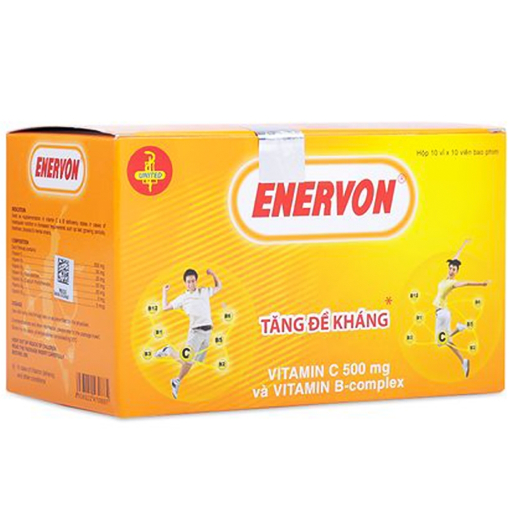 Hình ảnh Thuốc Enervon United điều trị thiếu Vitamin C và B (30 viên)