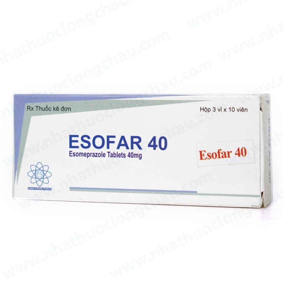 Hình ảnh Thuốc Esofar 40 Kwality Pharmaceutical điều trị loét dạ dày tá tràng lành tính (3 vỉ x 10 viên)