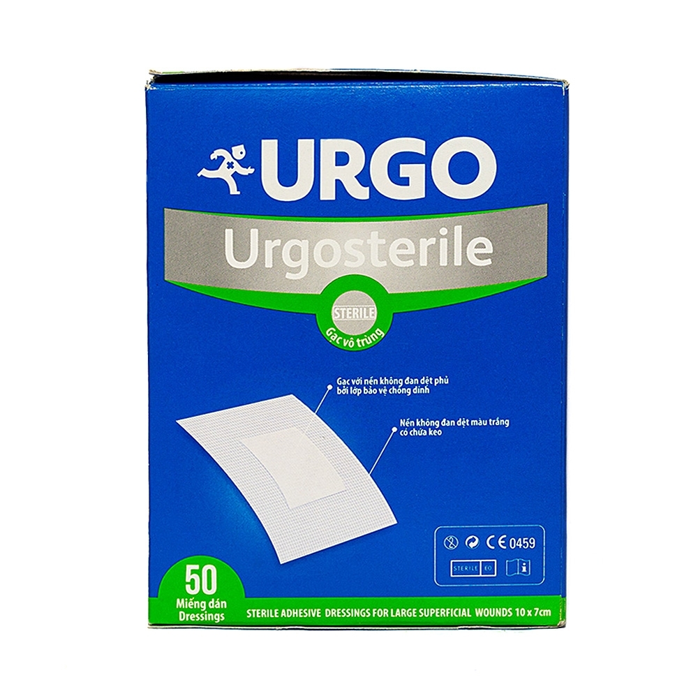 Hình ảnh Băng gạc Urgosterile size 10cm x 7cm vô trùng, thoáng khí, khả năng thấm hút cao (50 miếng)