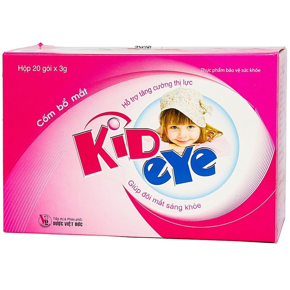 Hình ảnh Cốm bổ mắt Kid Eye hỗ trợ tăng cường thị lực (20 gói x 3g)