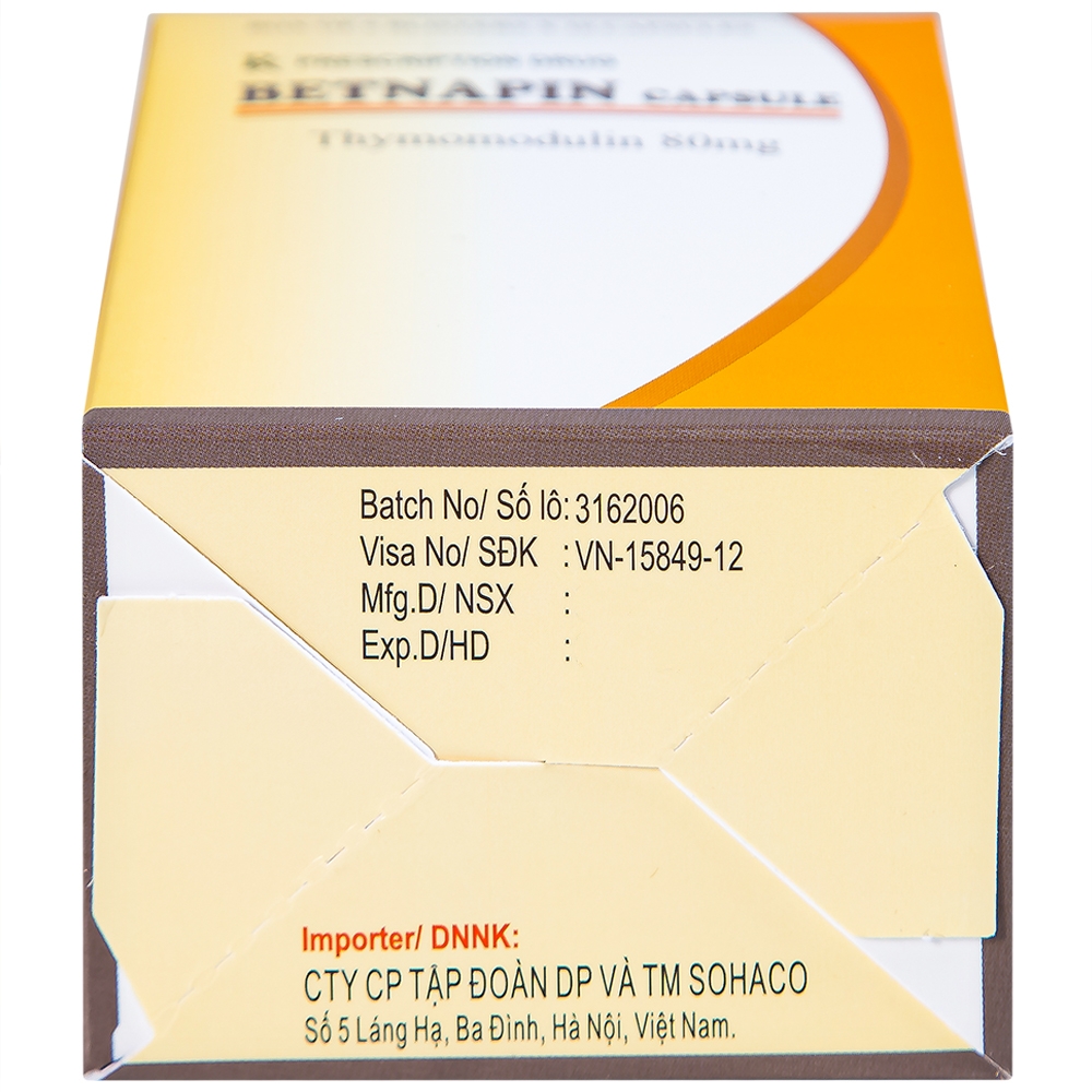 Hình ảnh Thuốc Betnapin 80mg DongSung điều trị dị ứng, mày đay mạn tính (6 vỉ x 10 viên)