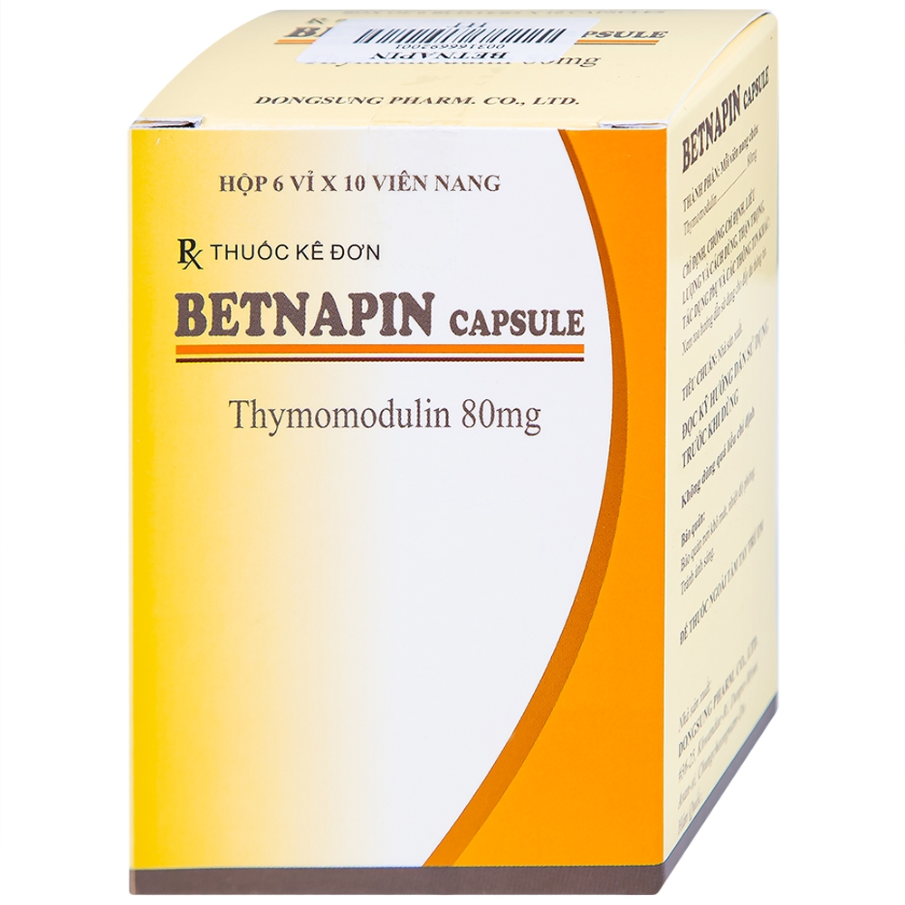 Hình ảnh Thuốc Betnapin 80mg DongSung điều trị dị ứng, mày đay mạn tính (6 vỉ x 10 viên)
