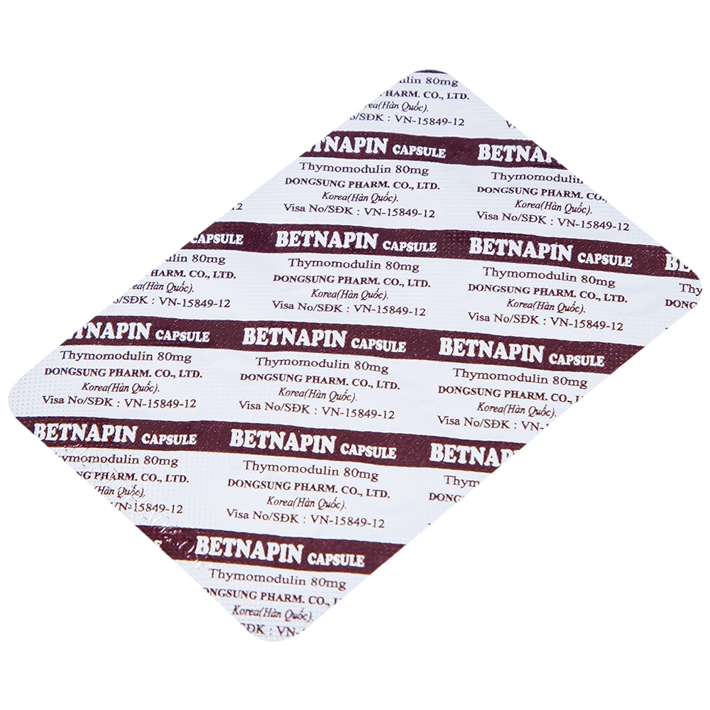 Hình ảnh Thuốc Betnapin 80mg DongSung điều trị dị ứng, mày đay mạn tính (6 vỉ x 10 viên)