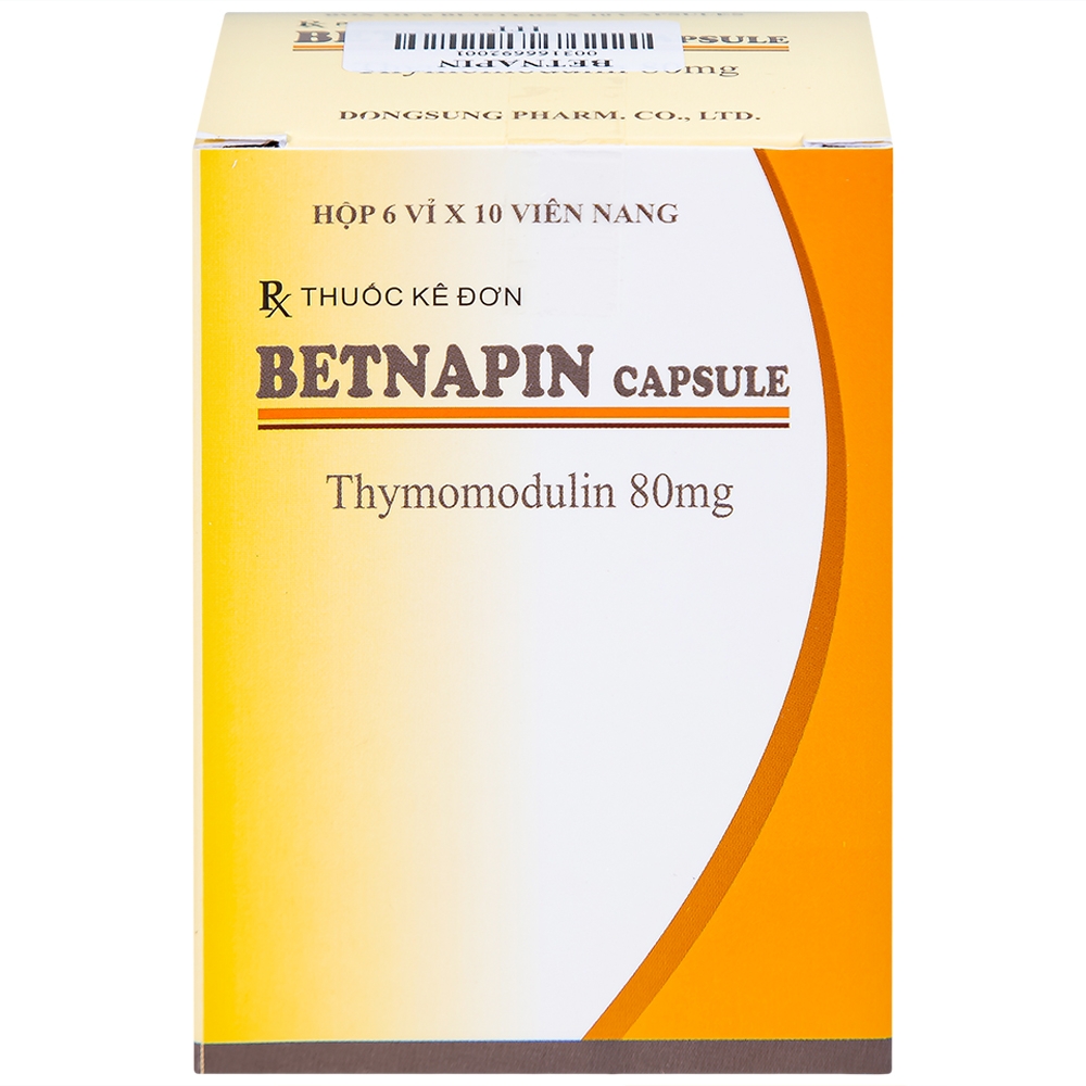 Hình ảnh Thuốc Betnapin 80mg DongSung điều trị dị ứng, mày đay mạn tính (6 vỉ x 10 viên)