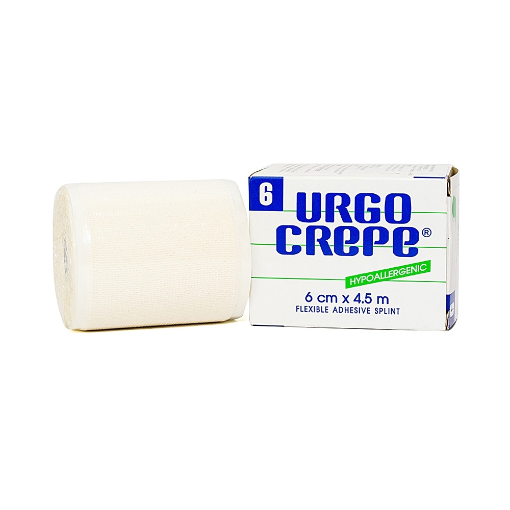 Hình ảnh Băng keo thun co giãn Urgo Crepe size 6cm x 4.5m cố định phẫu thuật chỉnh hình, dự phòng chấn thương cơ khớp