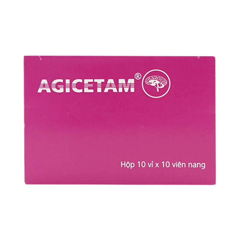 Hình ảnh Thuốc Agicetam 400 Agimexpharm điều trị triệu chứng chóng mặt (10 vỉ x 10 viên)
