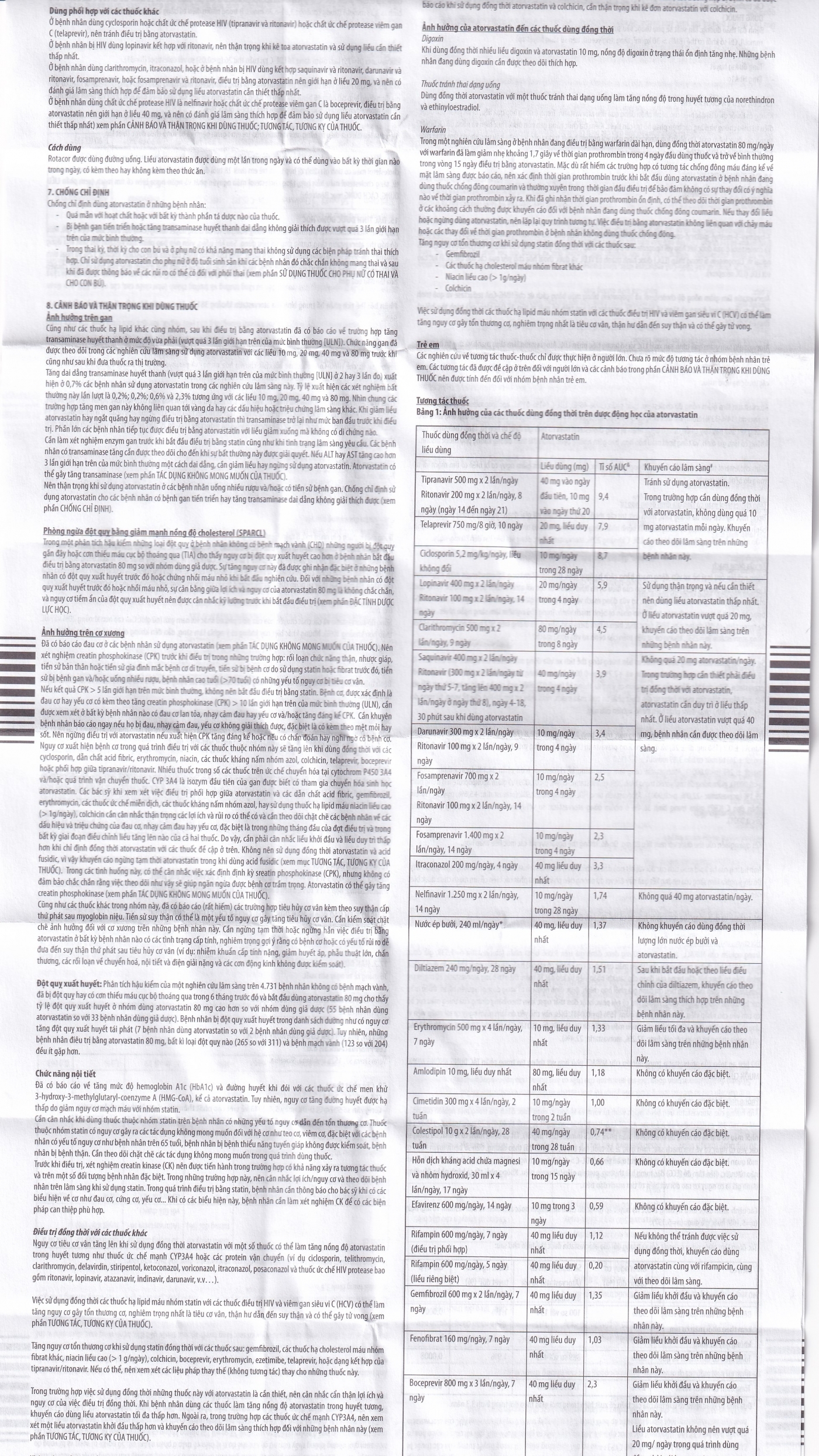 Hình ảnh Thuốc Rotacor 20mg Sandoz điều trị tăng cholesterol toàn phần (3 vỉ x 10 viên)