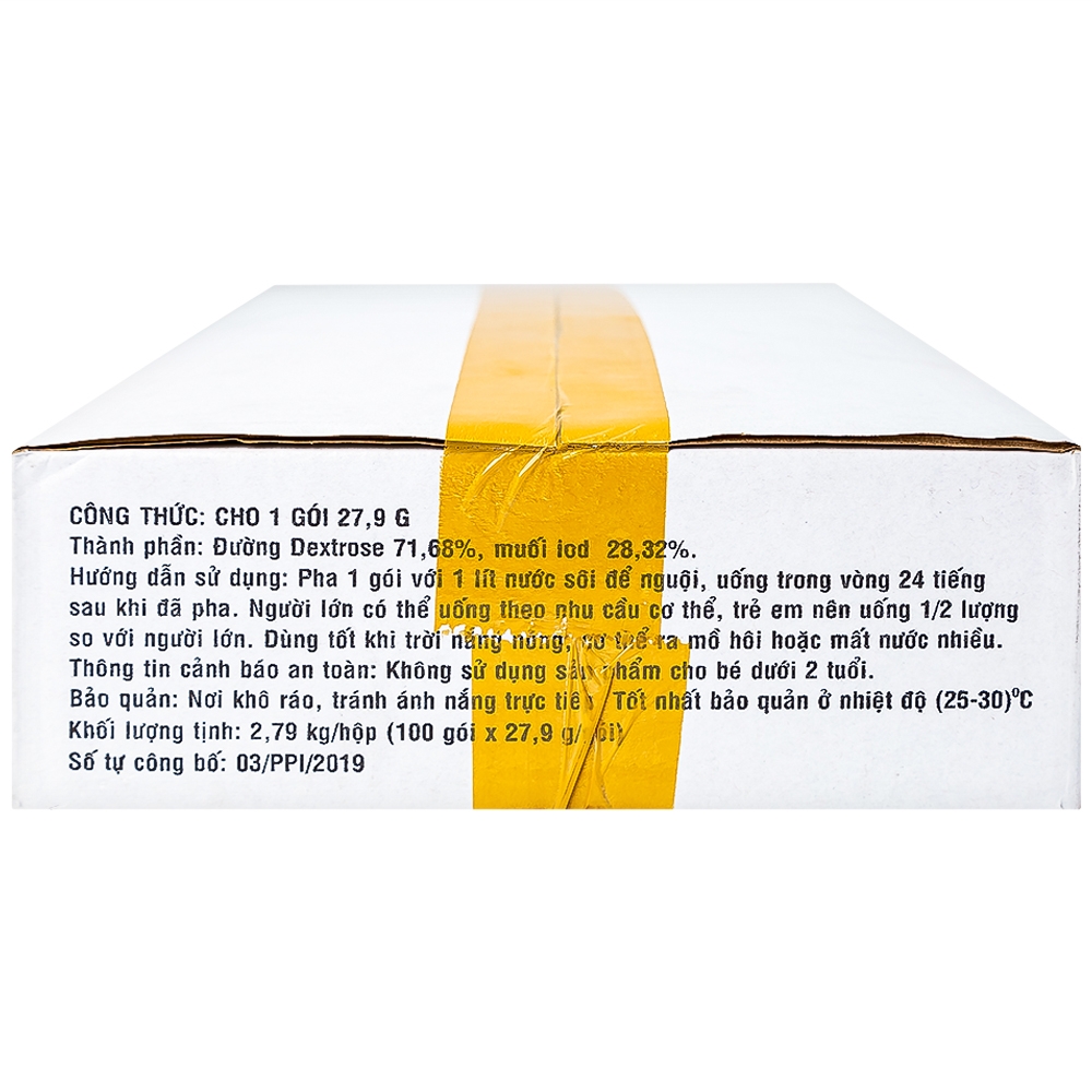 Hình ảnh Bột pha Oresol Phong Phú Q8 PPI giúp bù nước và chất điện giải (100 gói)