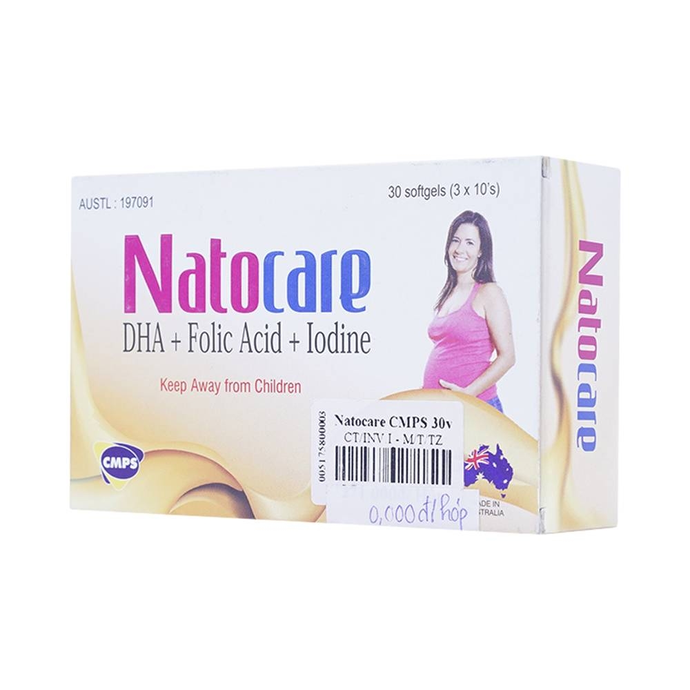 Hình ảnh Viên uống Natocare CMPS bổ sung dưỡng chất cho bà bầu (3 vỉ x 10 viên)