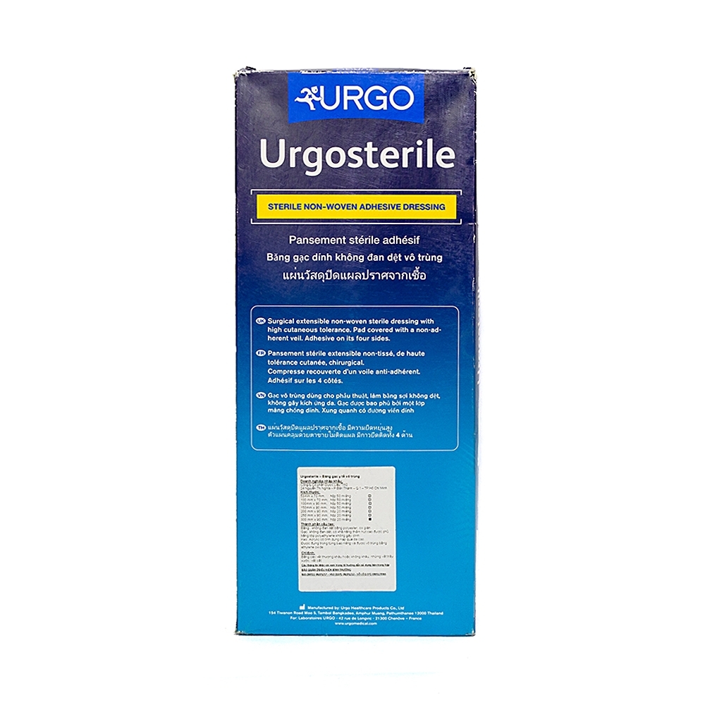 Hình ảnh Băng gạc y tế vô trùng Urgosterile size 30cm x 9cm băng các vết thương khâu, vết trầy xước, vết cắt (20 miếng)