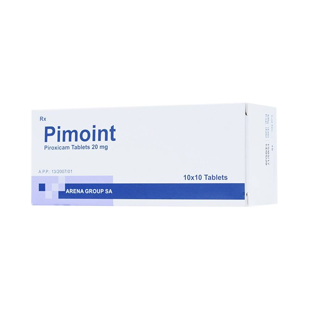 Hình ảnh Thuốc Pimoint 20mg Romania điều trị viêm khớp dạng thấp (10 vỉ x 10 viên)