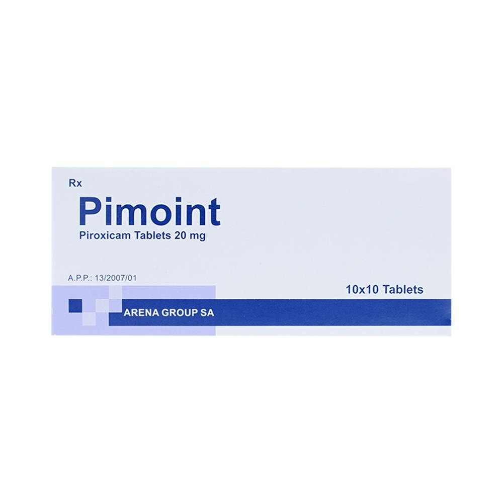 Hình ảnh Thuốc Pimoint 20mg Romania điều trị viêm khớp dạng thấp (10 vỉ x 10 viên)