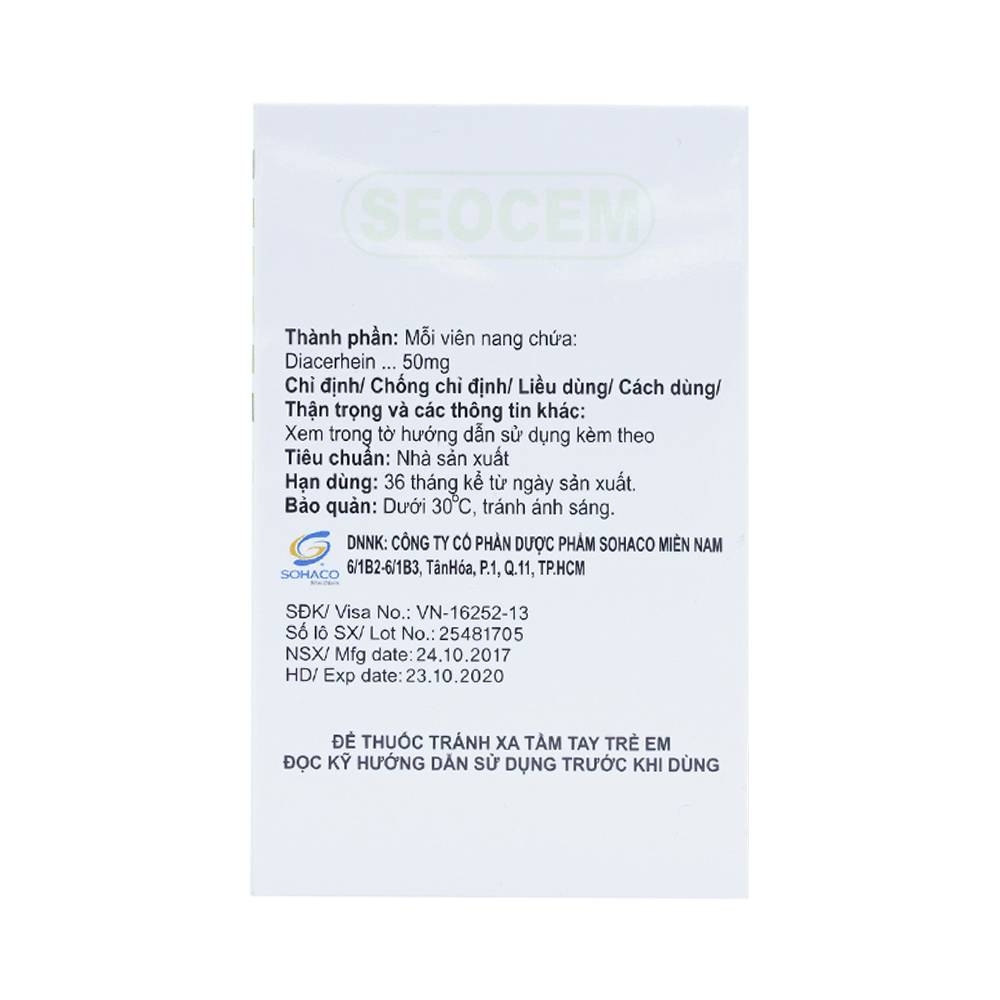 Hình ảnh Thuốc Seocem Capsule Guju Pharma điều trị triệu chứng viêm xương khớp (10 vỉ x 10 viên)