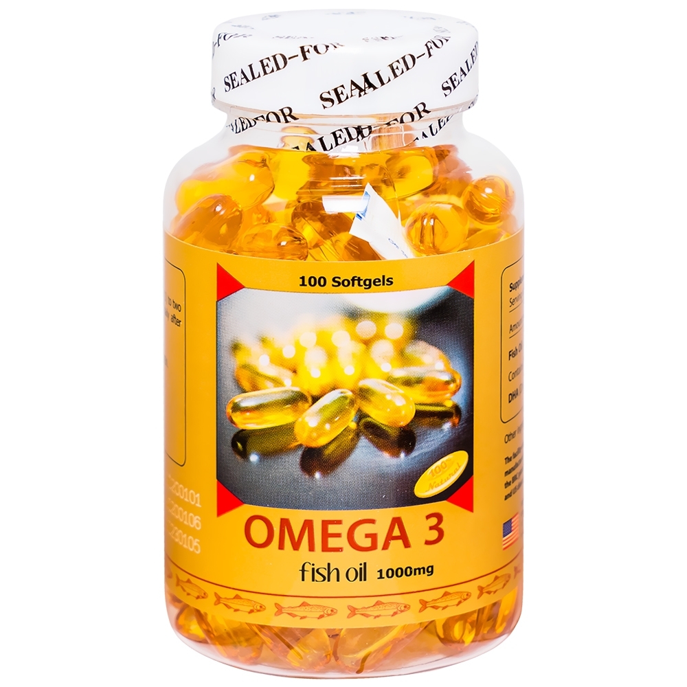 Hình ảnh Viên uống Omega-3 Fish Oil 1000mg Sirio Pharma tốt cho tim mạch (100 viên)