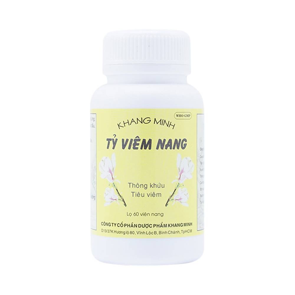 Hình ảnh Thuốc Tỷ Viêm Nang Khang Minh điều trị viêm xoang, viêm mũi dị ứng (60 viên)