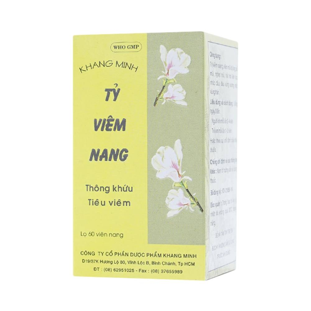 Hình ảnh Thuốc Tỷ Viêm Nang Khang Minh điều trị viêm xoang, viêm mũi dị ứng (60 viên)