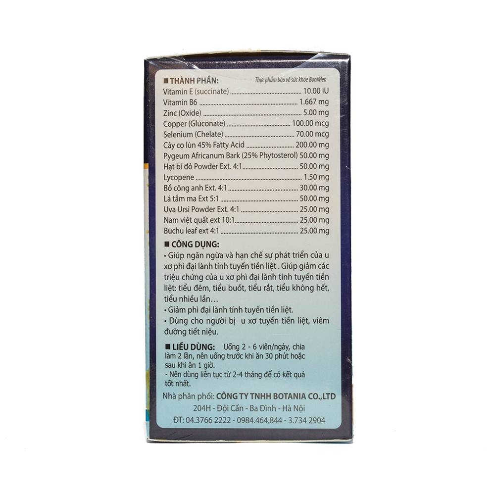 Hình ảnh Viên uống BoniMen Botania điều trị bệnh phì đại tuyến tiền liệt (30 viên)
