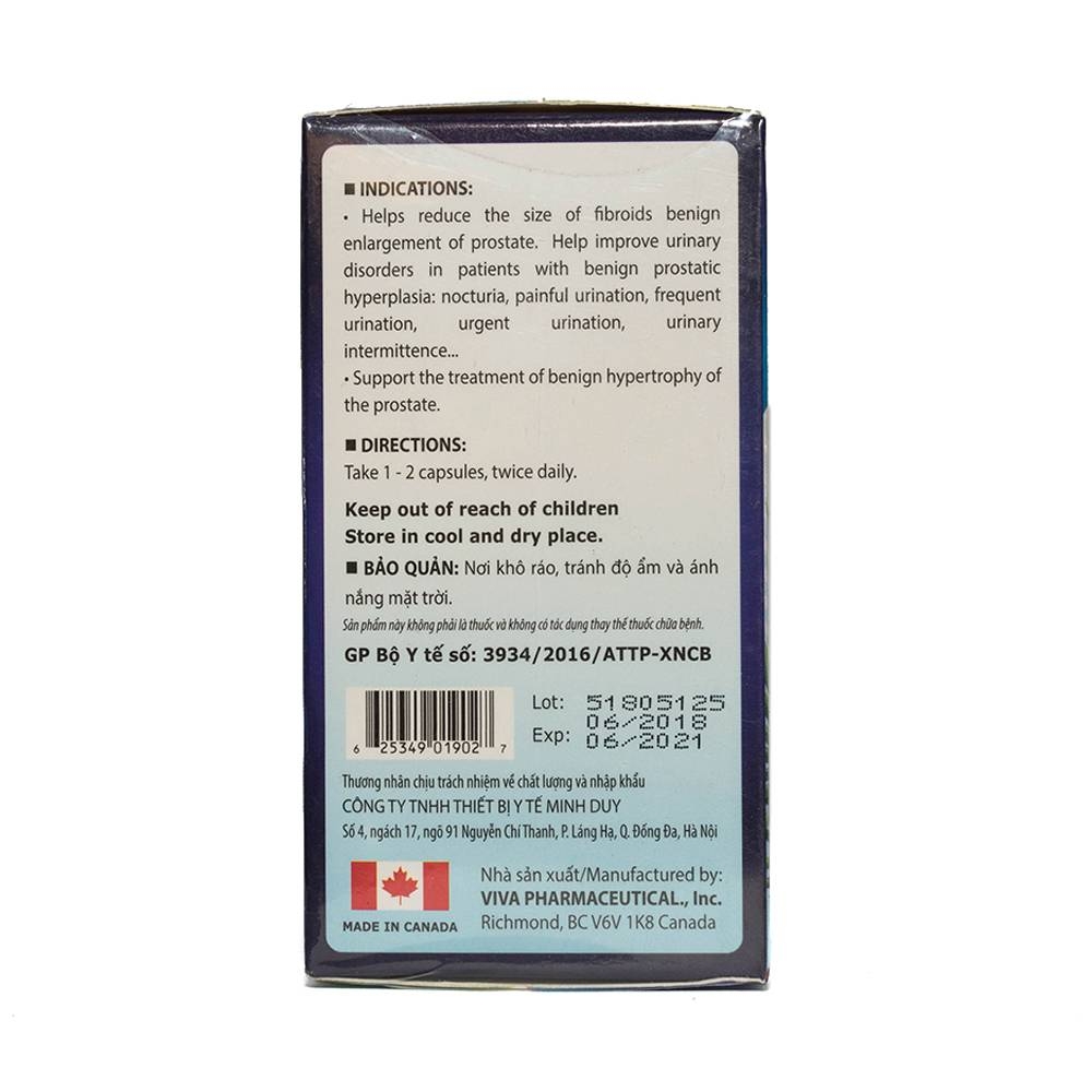 Hình ảnh Viên uống BoniMen Botania điều trị bệnh phì đại tuyến tiền liệt (30 viên)