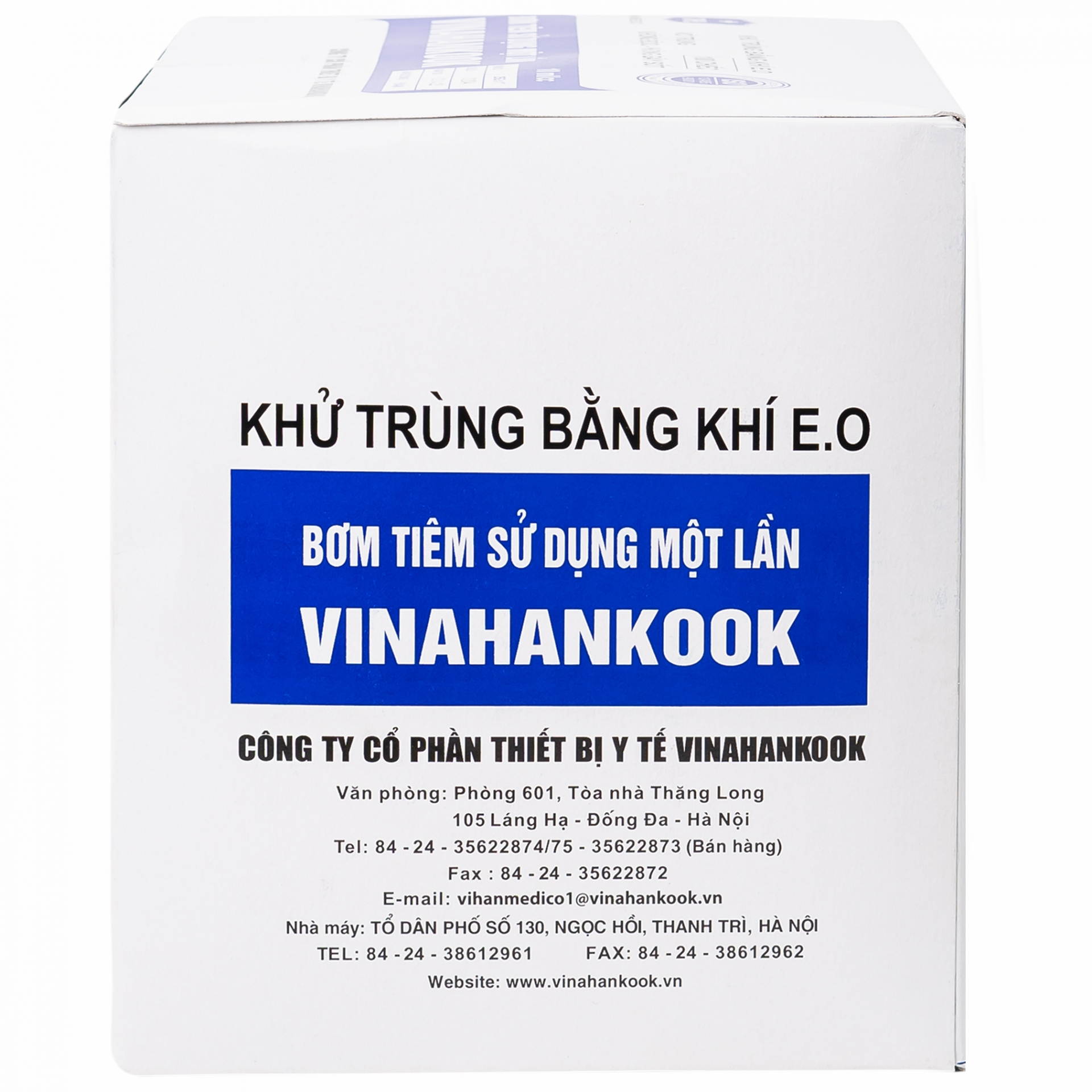 Hình ảnh Bơm tiêm sử dụng một lần Vinahankook 10ml/cc được khử trùng bằng khí E.O (100 cái)