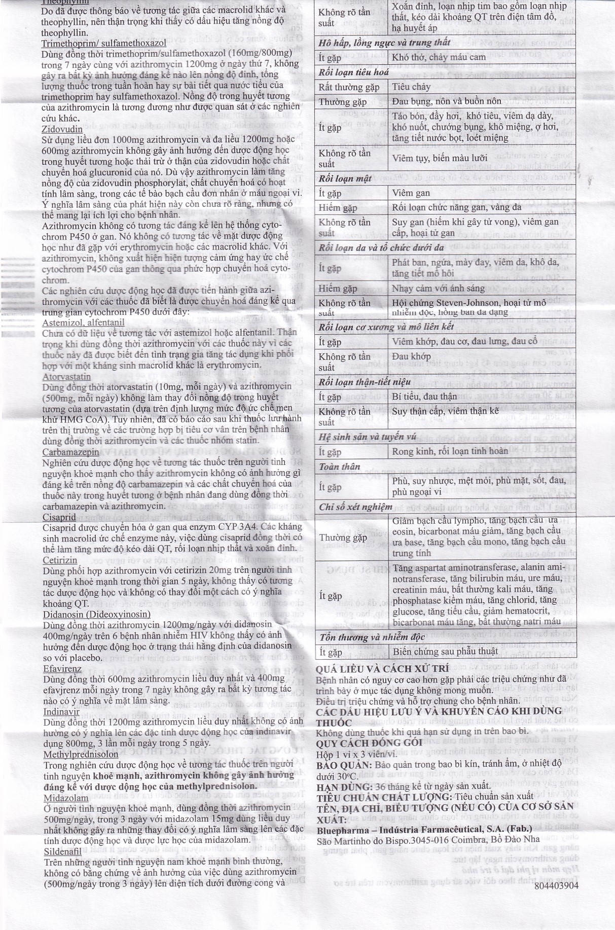 Hình ảnh Thuốc Garosi Bluepharma điều trị nhiễm khuẩn (1 vỉ x 3 viên)