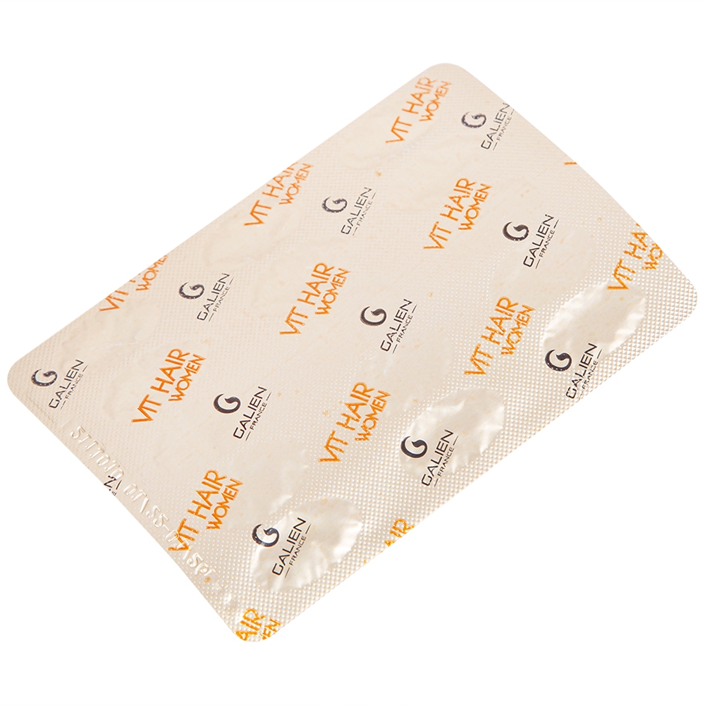 Hình ảnh Viên uống Vit Hair Women Galien hỗ trợ giảm rụng tóc dành cho nữ giới (4 vỉ x 15 viên)