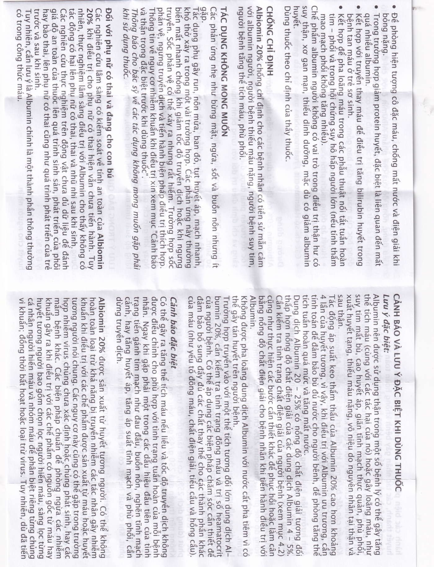 Hình ảnh Dịch truyền Albiomin 20% Biotest điều trị cấp cứu trường hợp choáng do giảm thể tích máu (50ml)