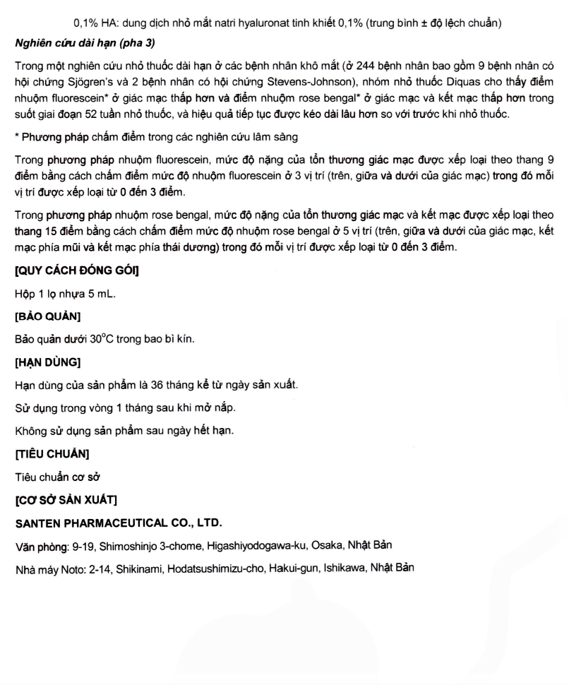 Hình ảnh Thuốc nhỏ mắt Diquas Santen điều trị khô mắt (5ml)