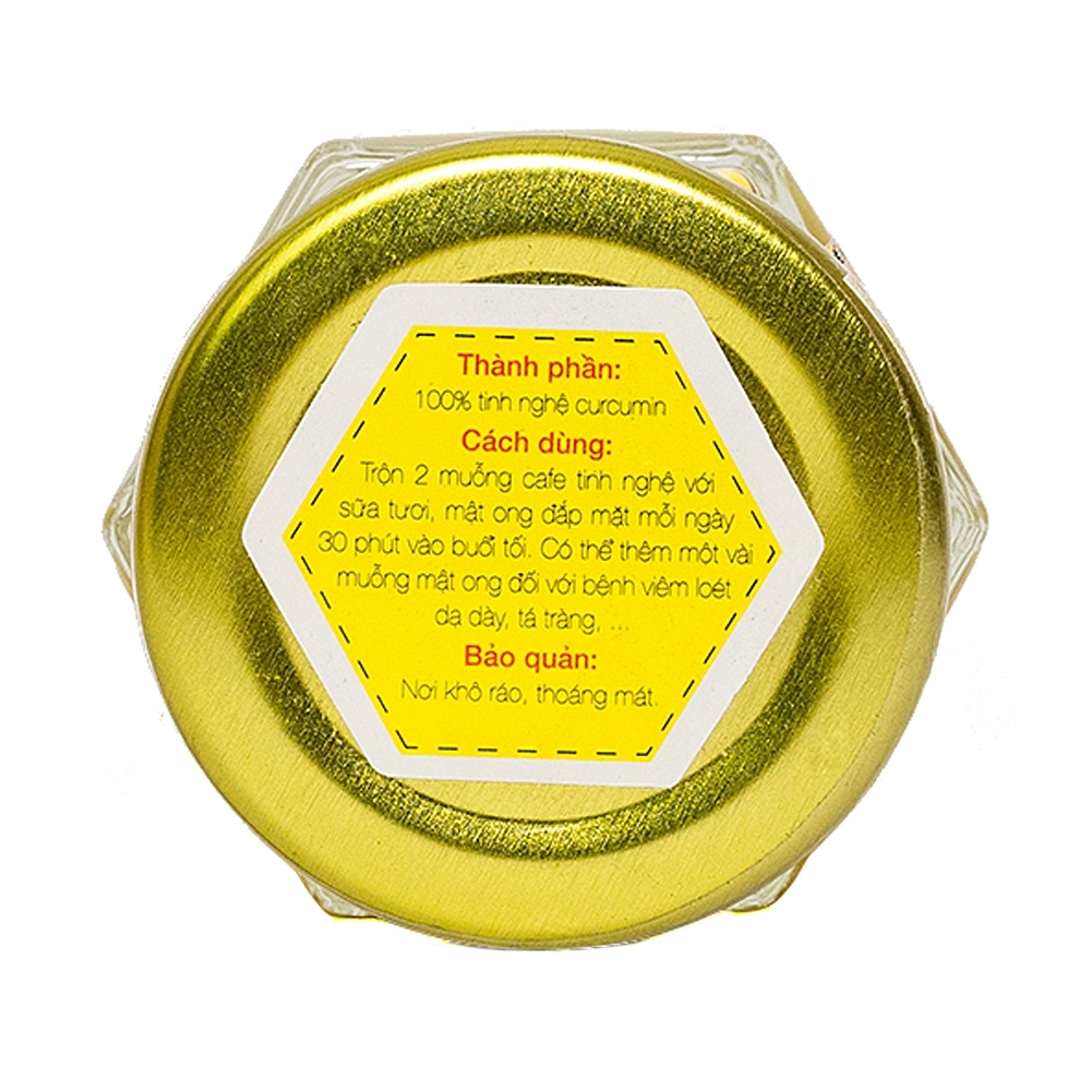 Hình ảnh Tinh Nghệ Nguyên Chất Vhoney hỗ trợ chức năng tiêu hóa, giảm tổn thương dạ dày và tá tràng (40g)