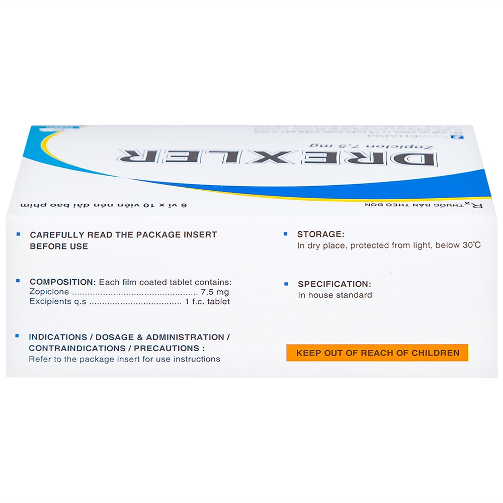 Hình ảnh Thuốc Drexler Davipharm điều trị ngắn hạn chứng mất ngủ (60 viên)