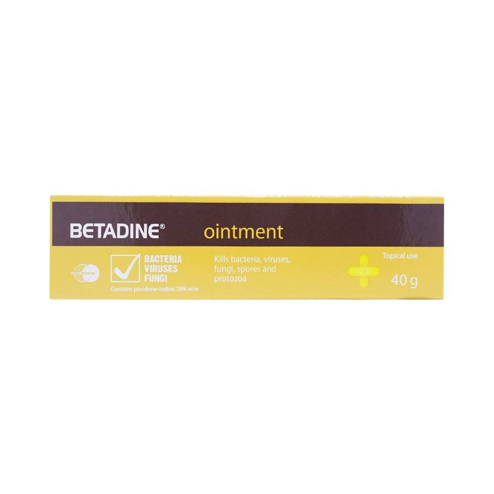 Hình ảnh Thuốc mỡ Betadine Ointment hỗ trợ sát khuẩn vết loét, vết thương (40g)