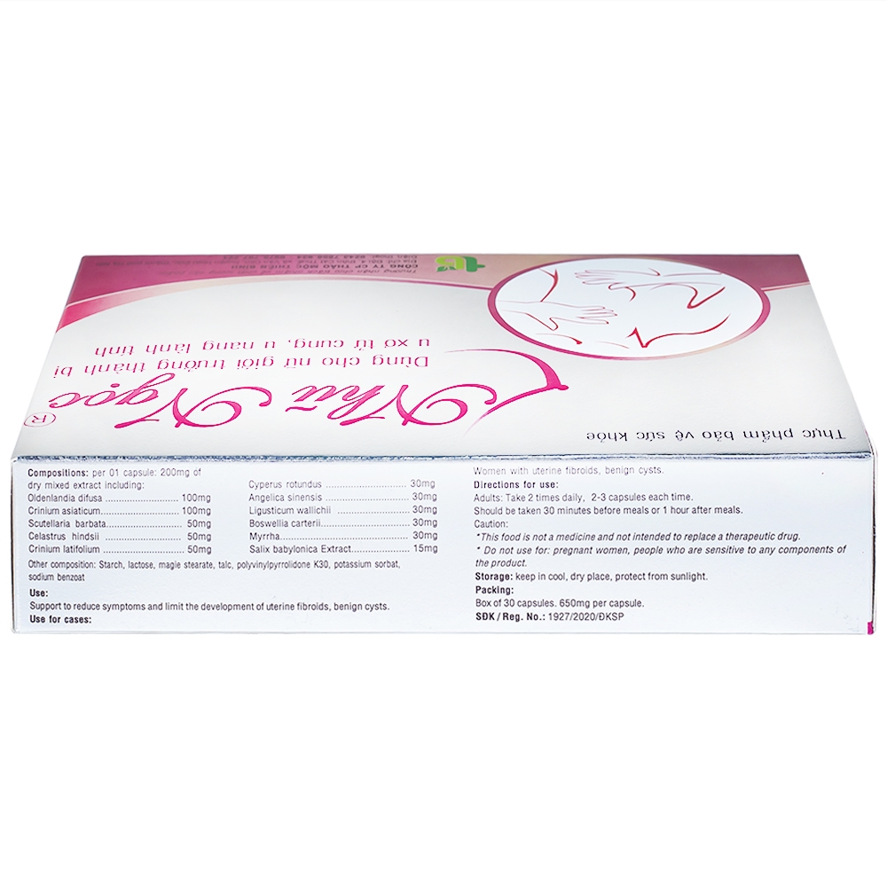 Hình ảnh Viên uống Nhũ Ngọc Thiên Bình hỗ trợ điều trị u vú, điều hòa kinh nguyệt (3 vỉ x 10 viên)