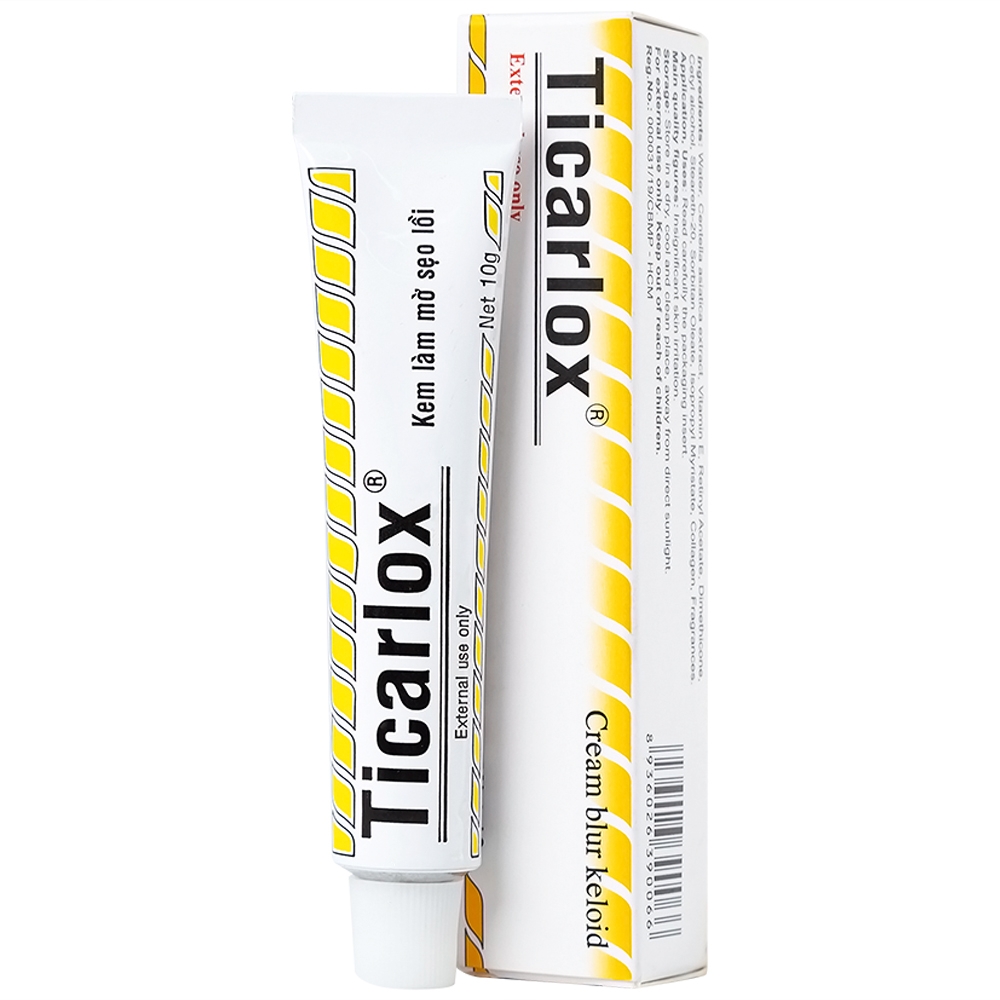Hình ảnh Kem Ticarlox trị và làm mờ sẹo lồi (10g)