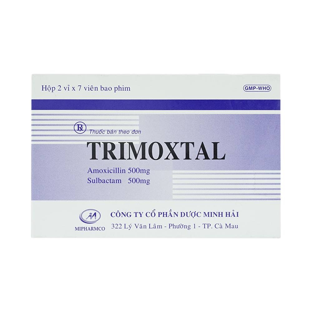 Hình ảnh Thuốc Trimoxtal Mipharmco điều trị nhiễm trùng (2 vỉ x 7 viên)