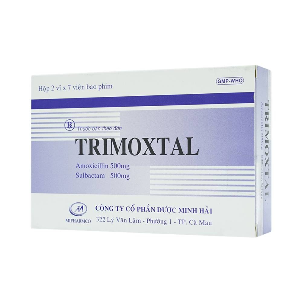 Hình ảnh Thuốc Trimoxtal Mipharmco điều trị nhiễm trùng (2 vỉ x 7 viên)