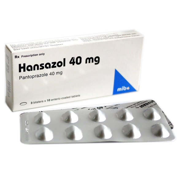 Hình ảnh Thuốc Hansazol 40mg Hasan điều trị loét dạ dày và tá tràng, trào ngược dạ dày (3 vỉ x 10 viên)